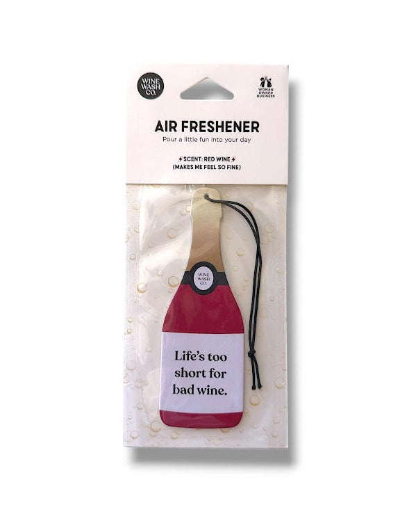 Air freshener red wine bottle shape in package