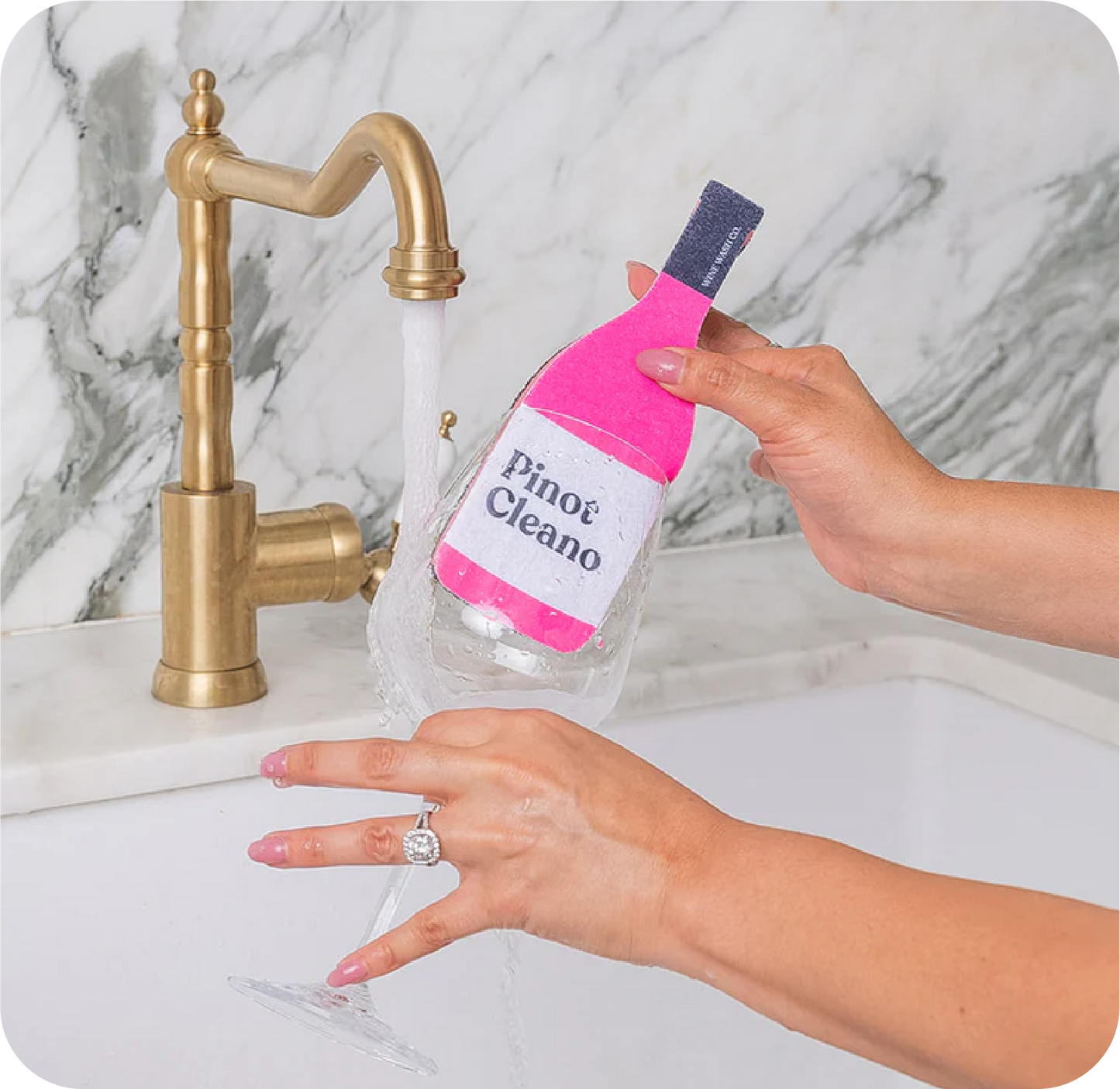 Scrubbly™ Sponge Trio - Drink Pink