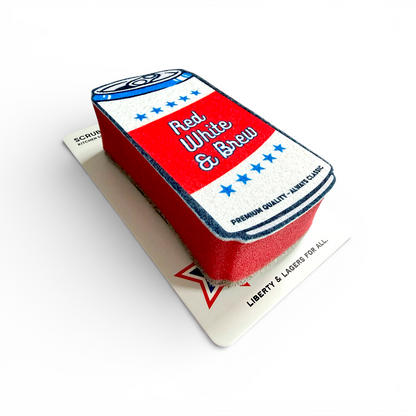Beer Scrubbly - Patriotic Red