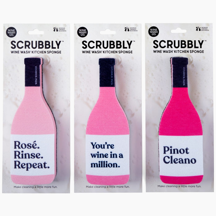 Scrubbly™ Sponge Trio - Drink Pink