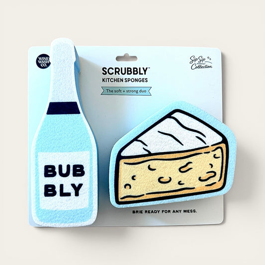Blue Bubbly & Cheese Scrubbly™ Sponge Duo