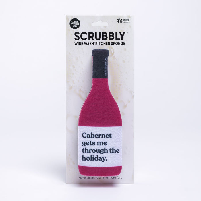 Scrubbly™ Sponge - Cabernet Holiday