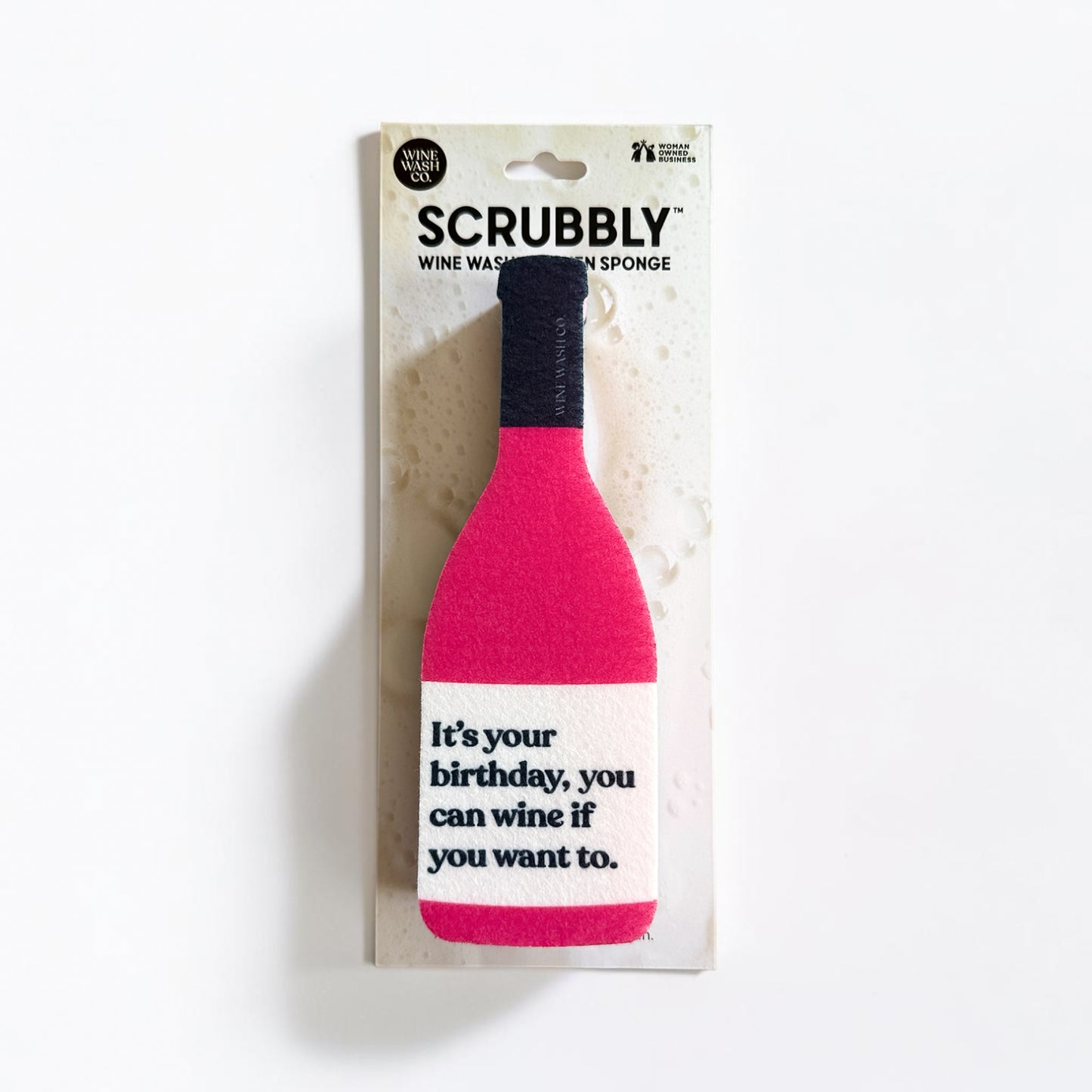 Scrubbly™ Sponge - Birthday Wine