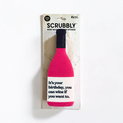 Scrubbly™ Sponge - Birthday Wine