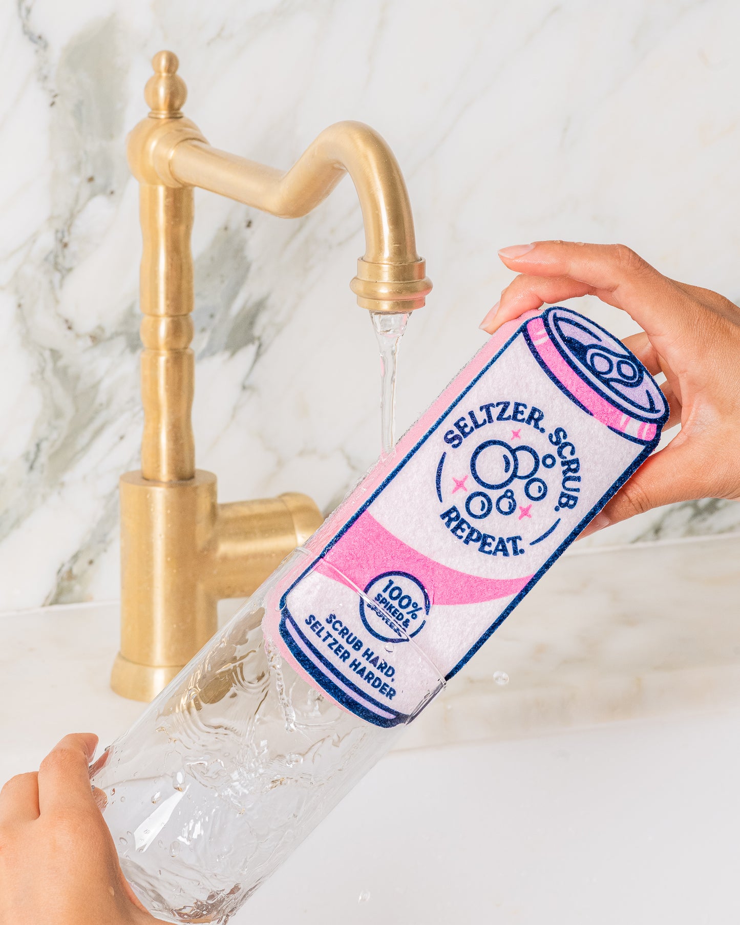 Seltzer Scrubbly - Pink