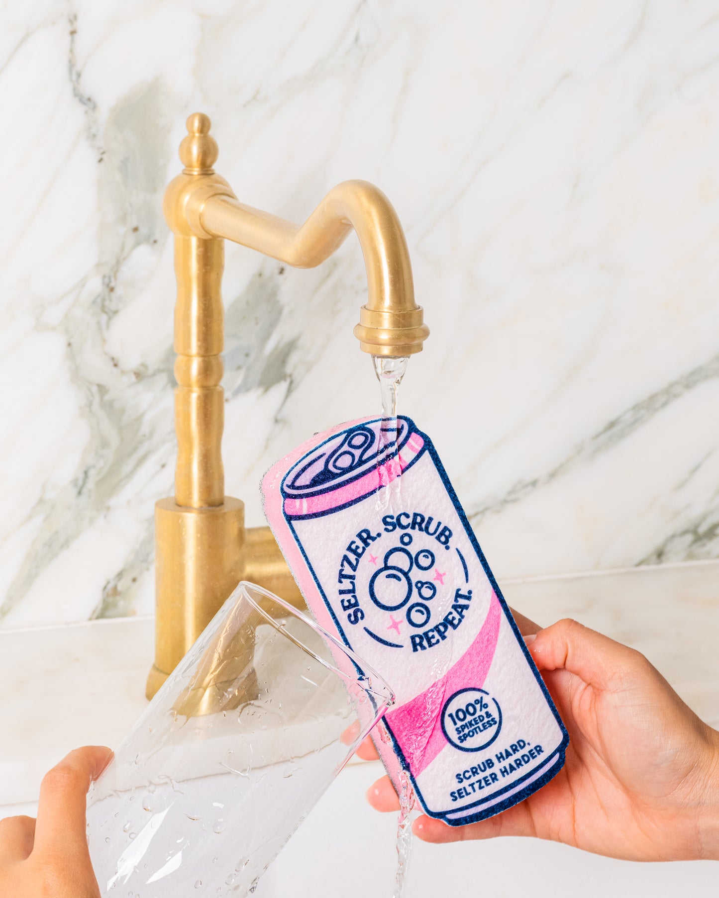 Seltzer Scrubbly - Pink