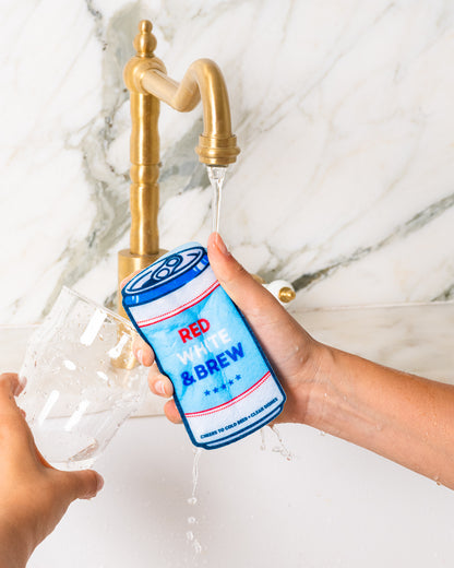 Beer Scrubbly - Patriotic Blue