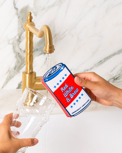 Beer Scrubbly - Patriotic Red