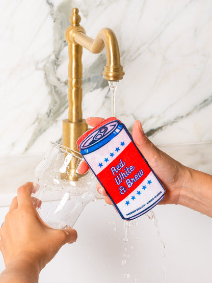 Beer Scrubbly - Patriotic Red