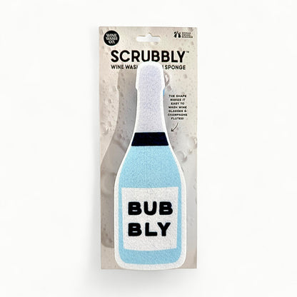 Scrubbly™ Wine Sponge – Blue Bubbly
