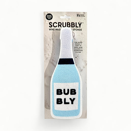 Scrubbly™ Wine Sponge – Blue Bubbly