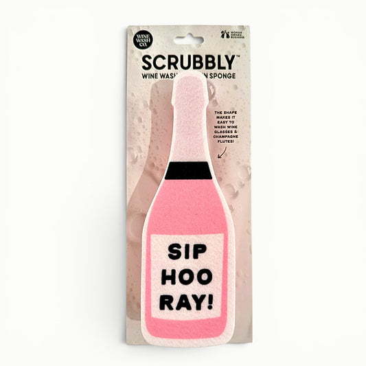 Scrubbly™ Wine Sponge – Pink Sip Hooray