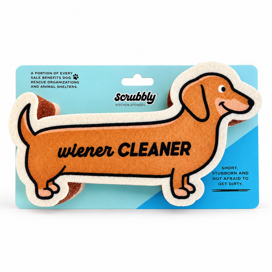 Scrubbly Sponge - Wiener Cleaner Dachshund