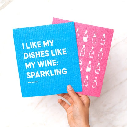 sparkling wine dish cloths