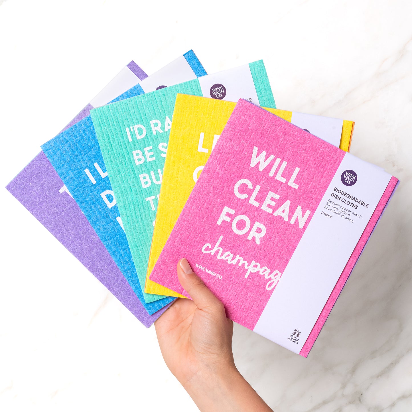 Biodegradable Dish Cloths – Sparkling Wine