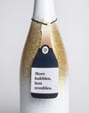 Pair this champagne shaped air freshener with a bottle of bubbly to make a great gift for the champagne or wine lover in your life! When you shop with Wine Wash Co., you are supporting a small, woman-owned business.