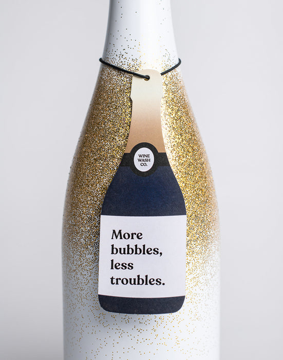 Pair this champagne shaped air freshener with a bottle of bubbly to make a great gift for the champagne or wine lover in your life! When you shop with Wine Wash Co., you are supporting a small, woman-owned business.